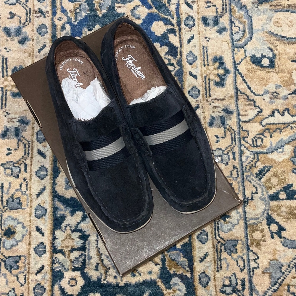 Florsheim Navy and Gray Kids Dress Shoes